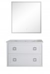 Комплект мебели ASB-Woodline Рома 100 подвесной белый